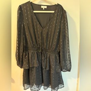 NEW Black Ruffle Mini Dress